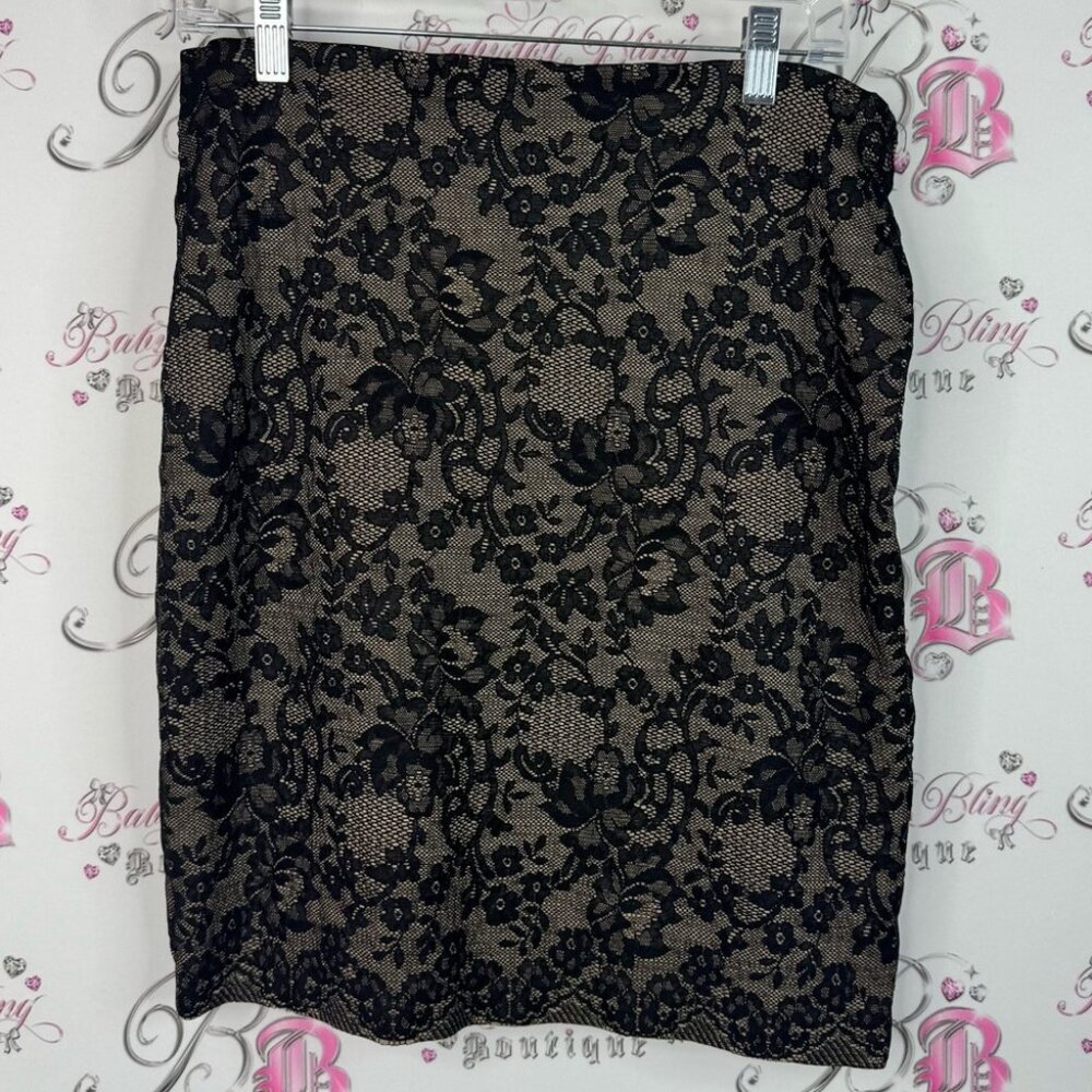 Brenda beddome skirt Lacie cream Chic Black Lace Pencil Skirt